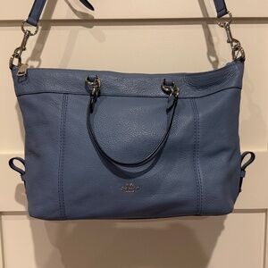 Coach Blue Leather Satchel